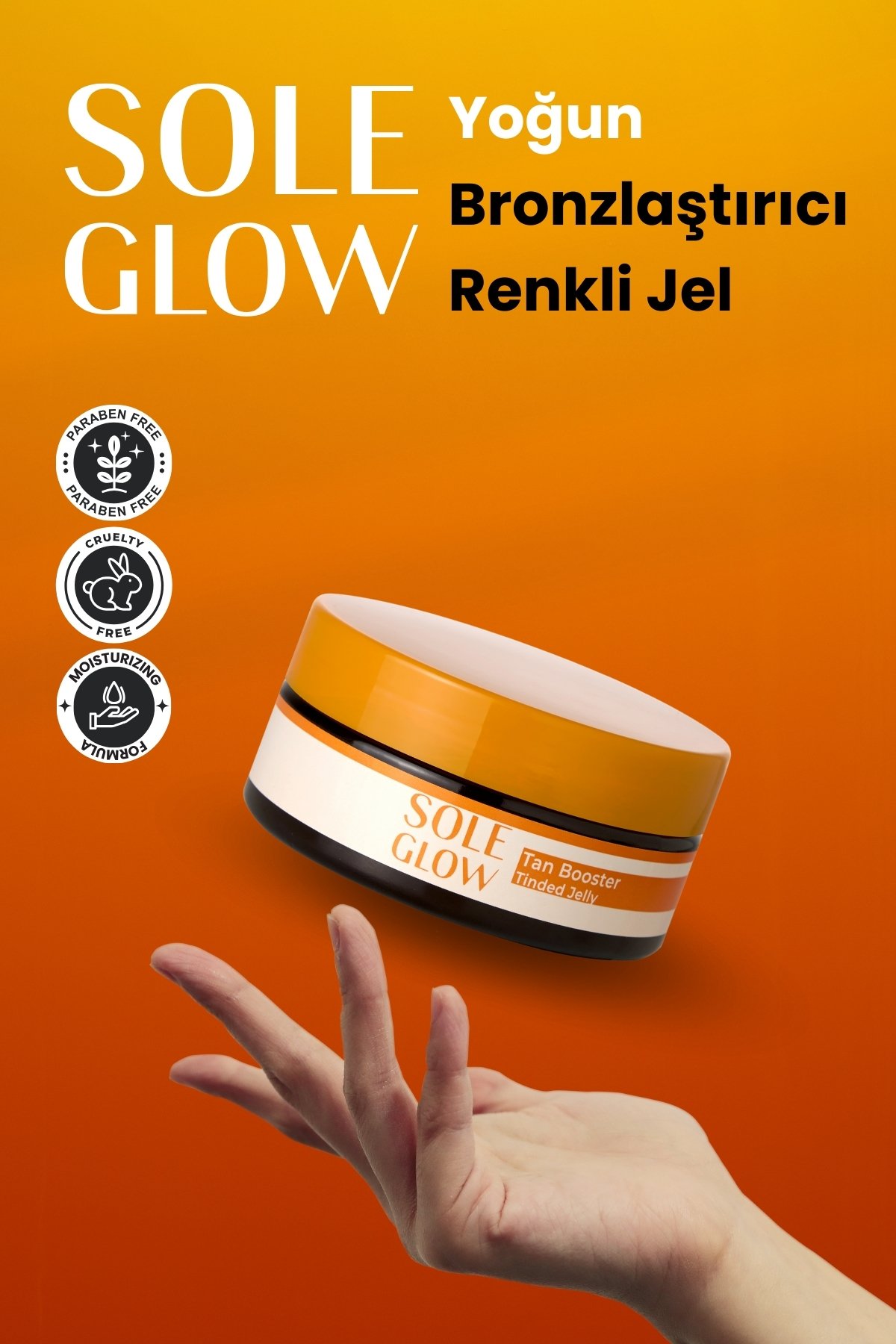 Tan Booster Tinded Jelly | Yoğun Bronzlaştırıcı SPF'siz Güneş Jeli | 150ml | Paraben Içermez