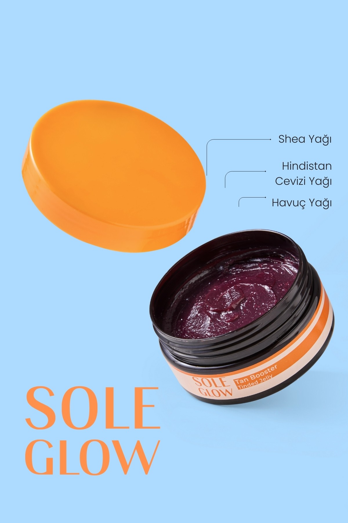 Tan Booster Tinded Jelly | Yoğun Bronzlaştırıcı SPF'siz Güneş Jeli | 150ml | Paraben Içermez