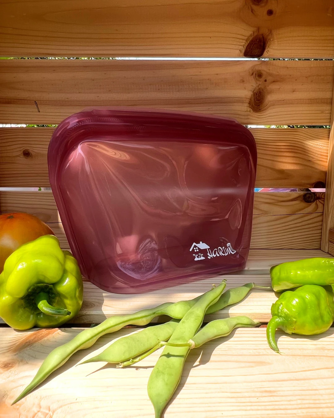 Düz Tabanlı Dik Duran Harım Pack - 1300 mL - vişne