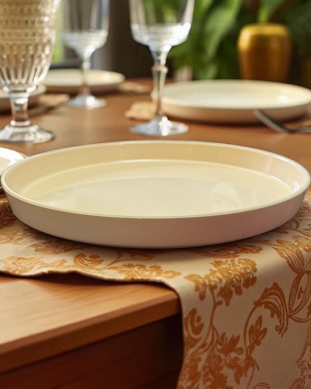 Harım %100 Medikal Silikon Büyük Tabak | 26 cm - Kavun