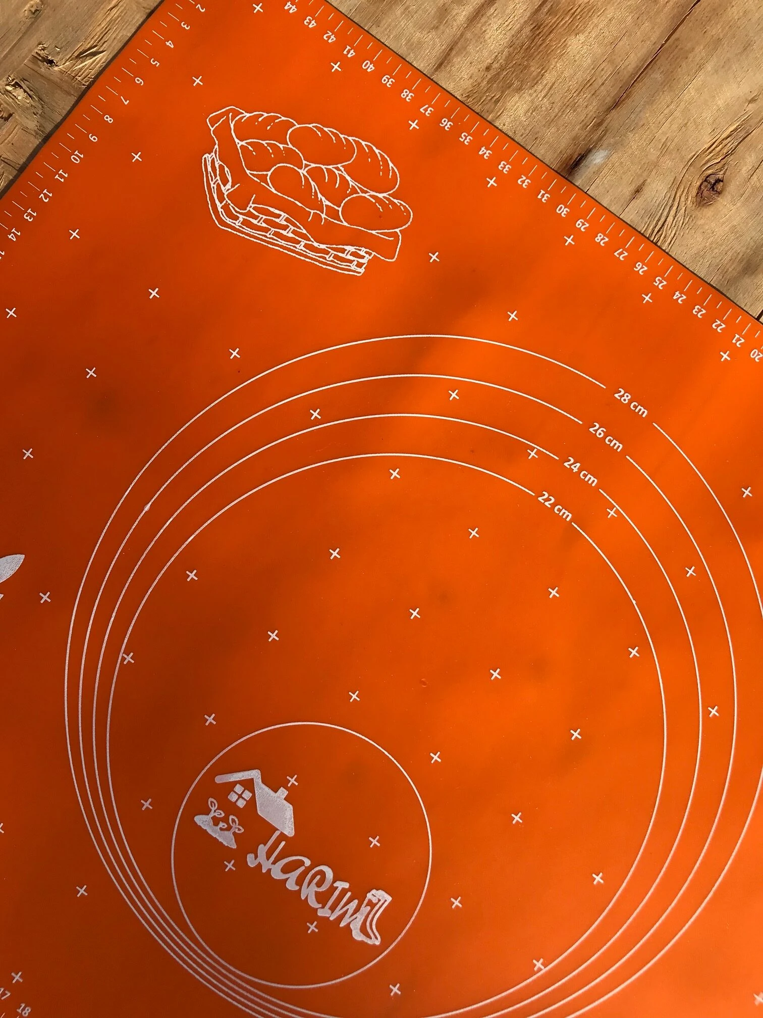 Silikon Hamur Açma Matı - turuncu