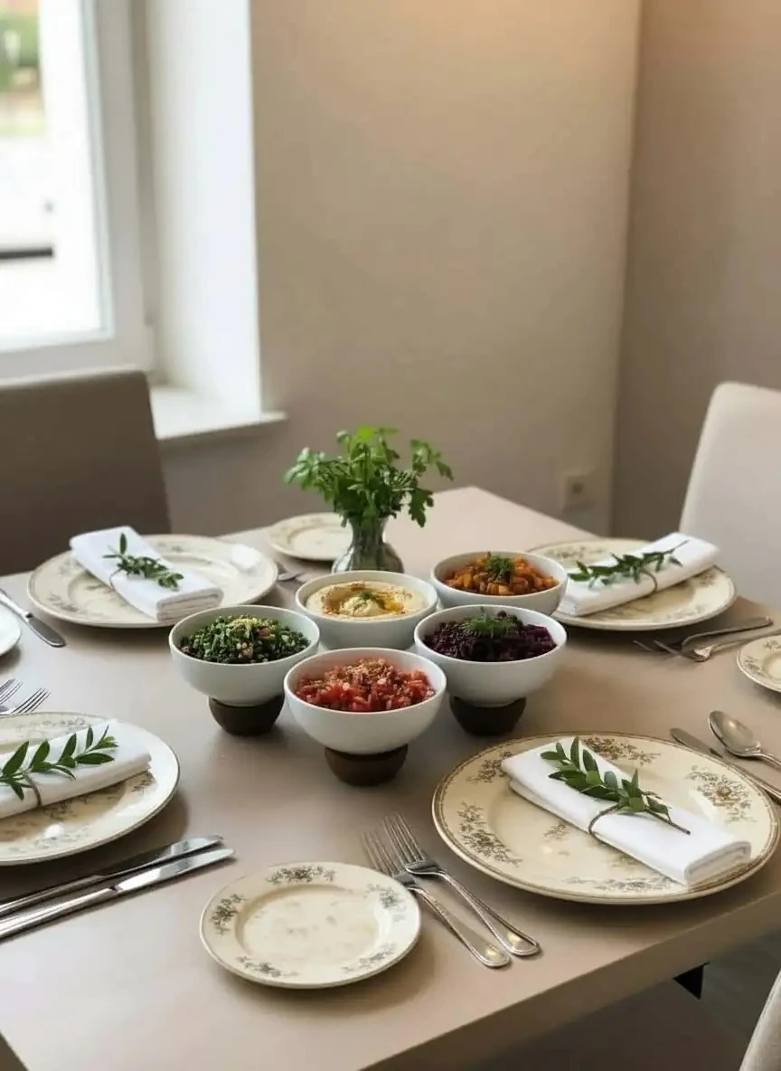 AHŞAP AYAKLI PORSELEN SUNUMLUK