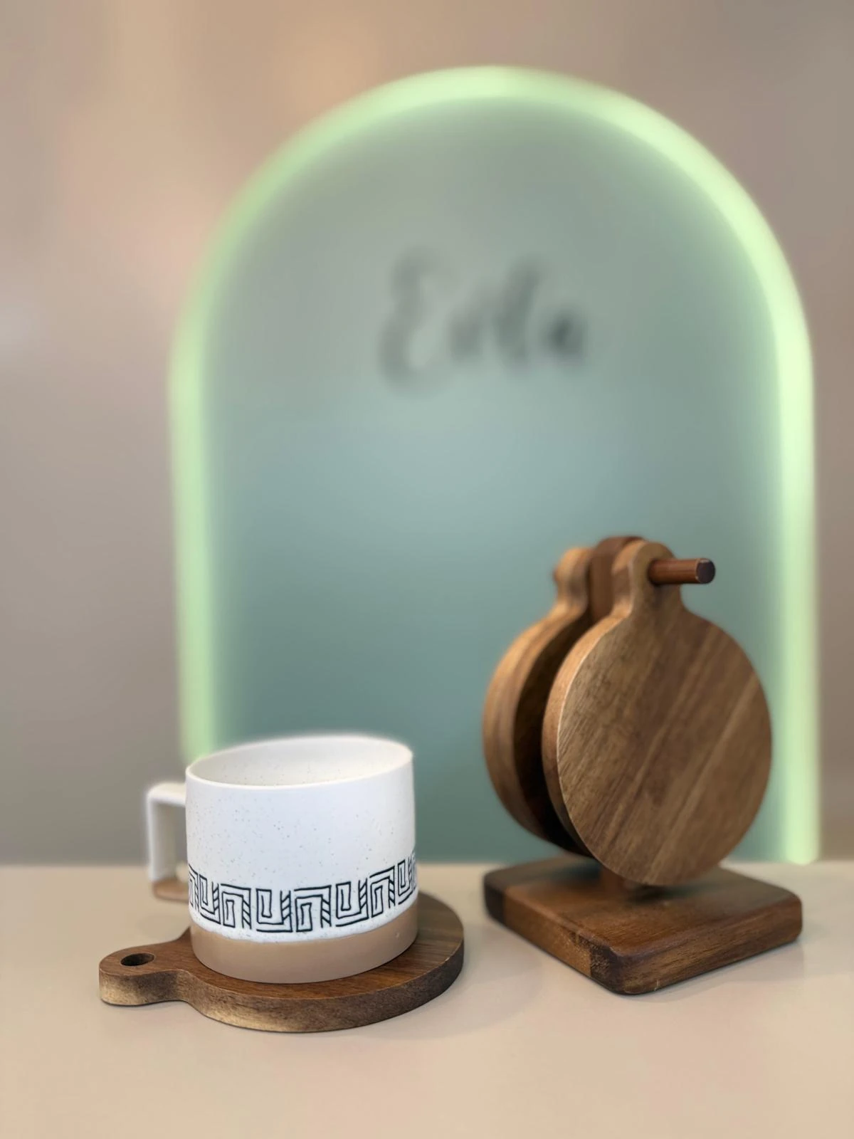 AKASYA BARDAK ALTLIĞI SETİ