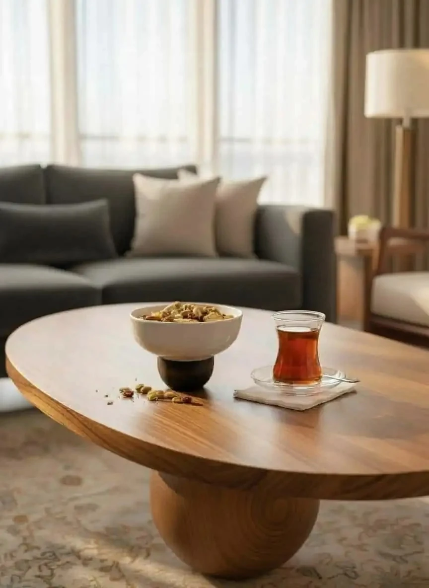 AHŞAP AYAKLI PORSELEN SUNUMLUK