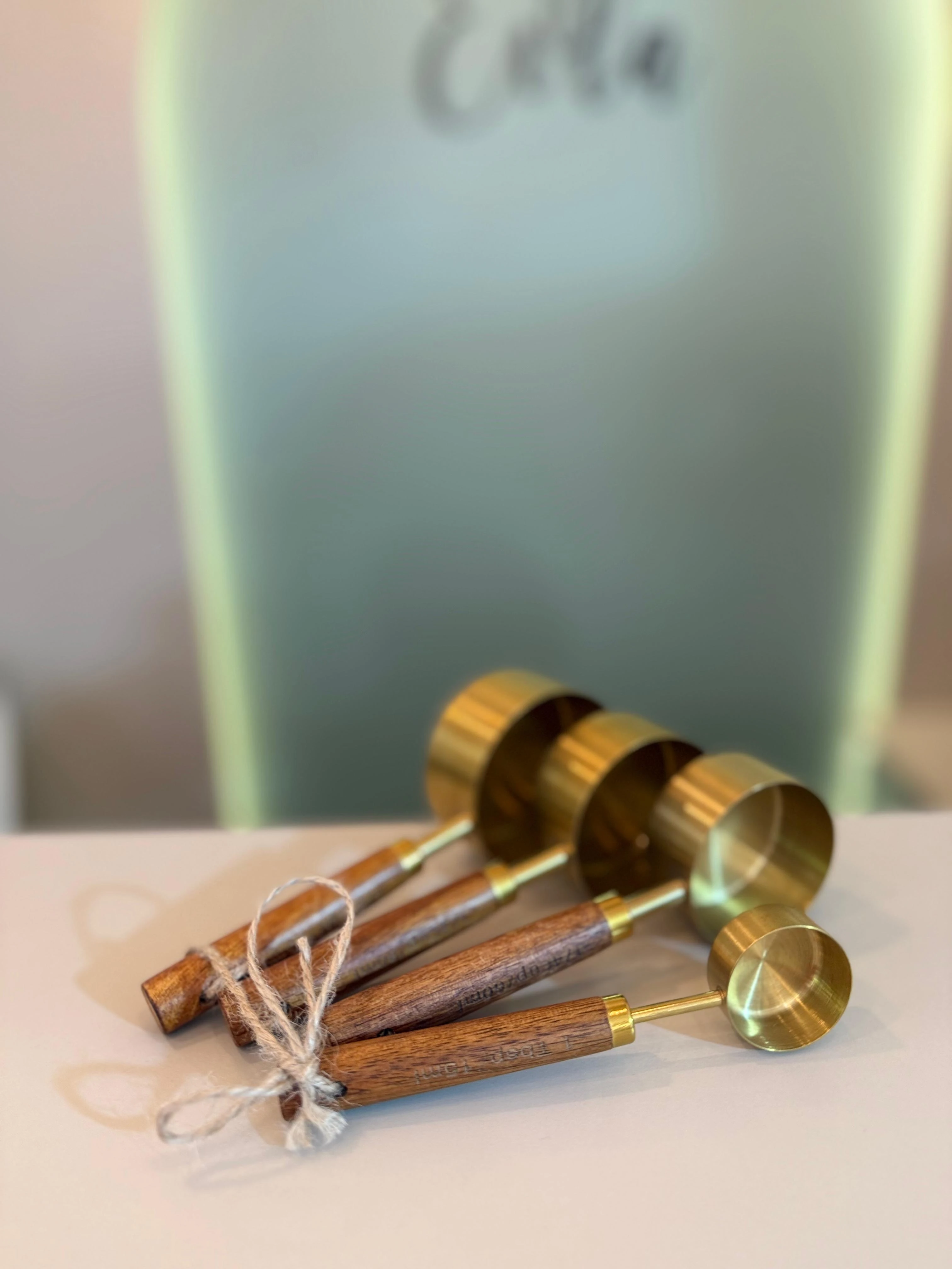 4 LÜ AHŞAP SAPLI ÖLÇÜ KAŞIĞI