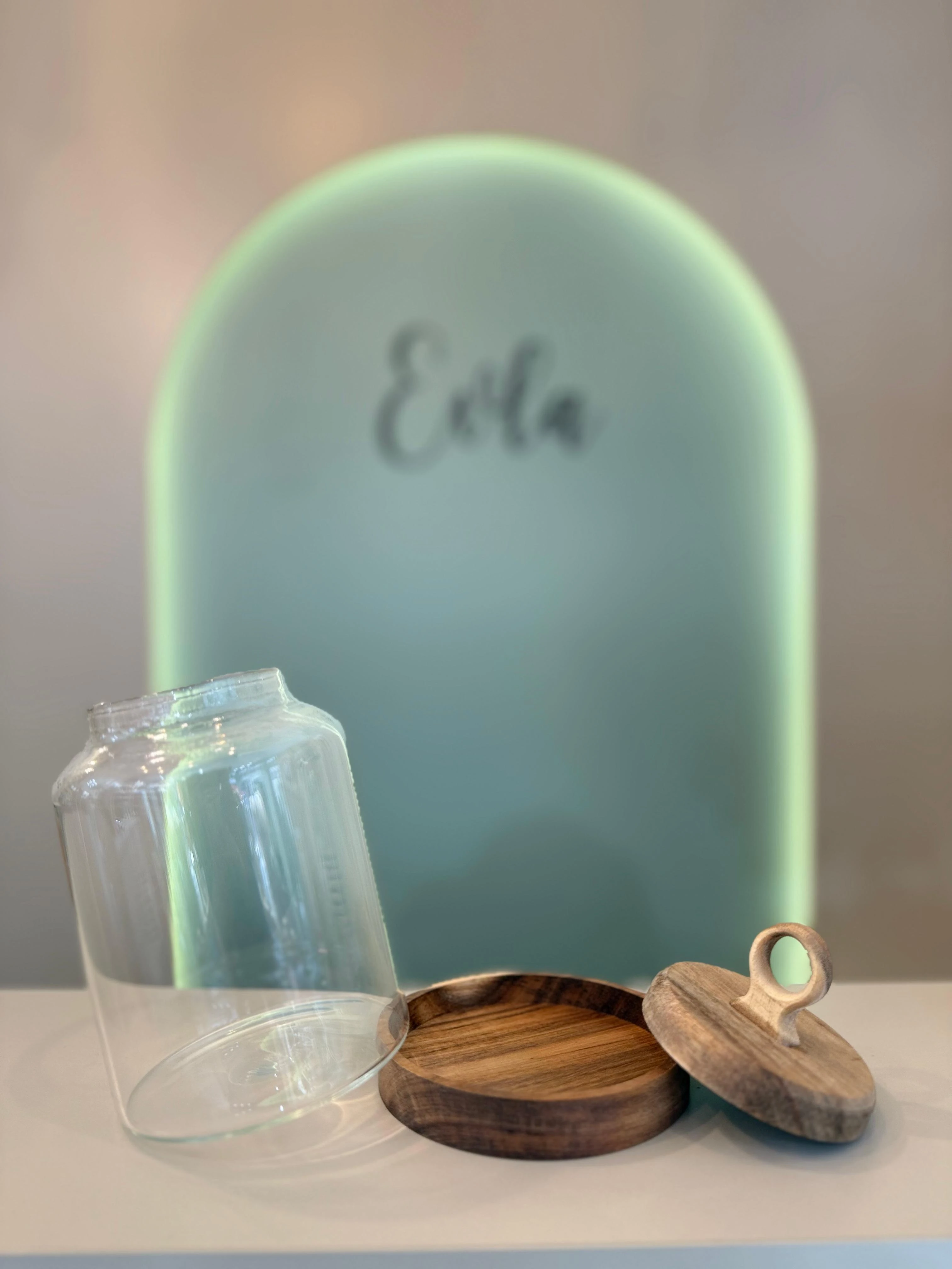 LILY AKASYA KAPAK VE ALTLIKLI 1100ML KAVANOZ