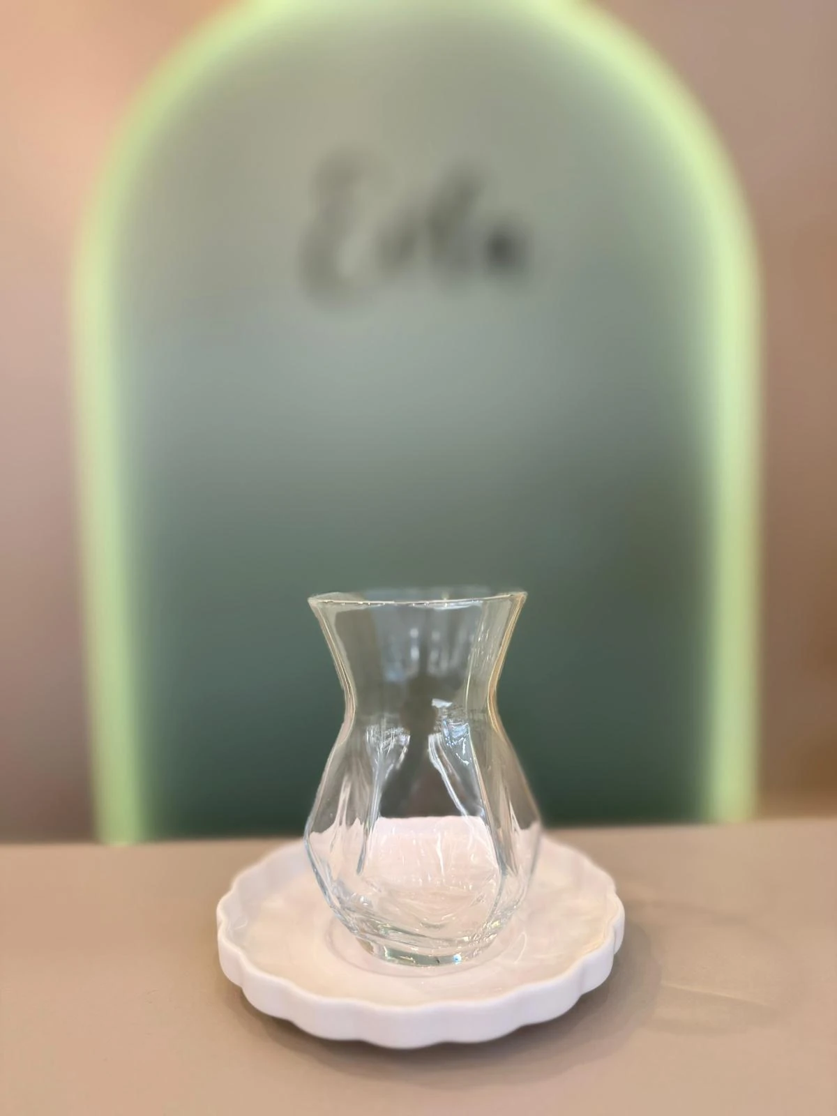 6 LI BEYAZ PORSELEN ÇAY TABAĞI