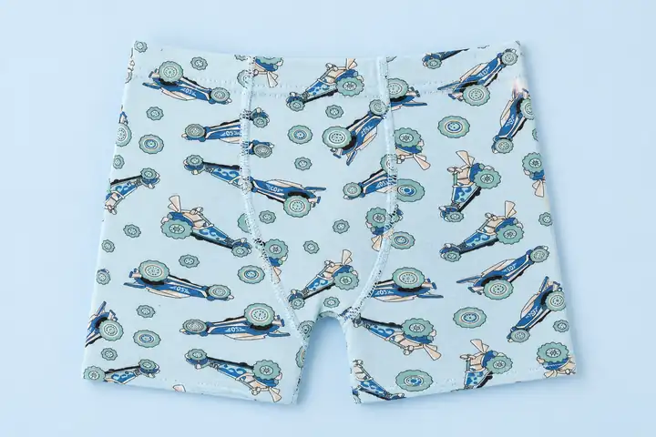 Erkek Çocuk Açık Mavi Uçaklar Desenli Pamuklu Boxer – görsel 2