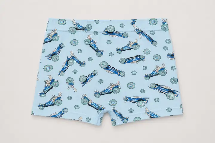 Erkek Çocuk Açık Mavi Uçaklar Desenli Pamuklu Boxer – görsel 3