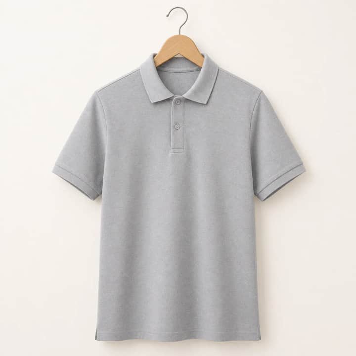 İncili Tekstil Premium Polo Yaka Erkek Tişört - Gri – görsel 2