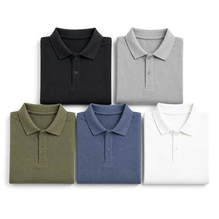 İncili Tekstil Premium Polo Yaka Erkek Tişört - Haki – görsel 3