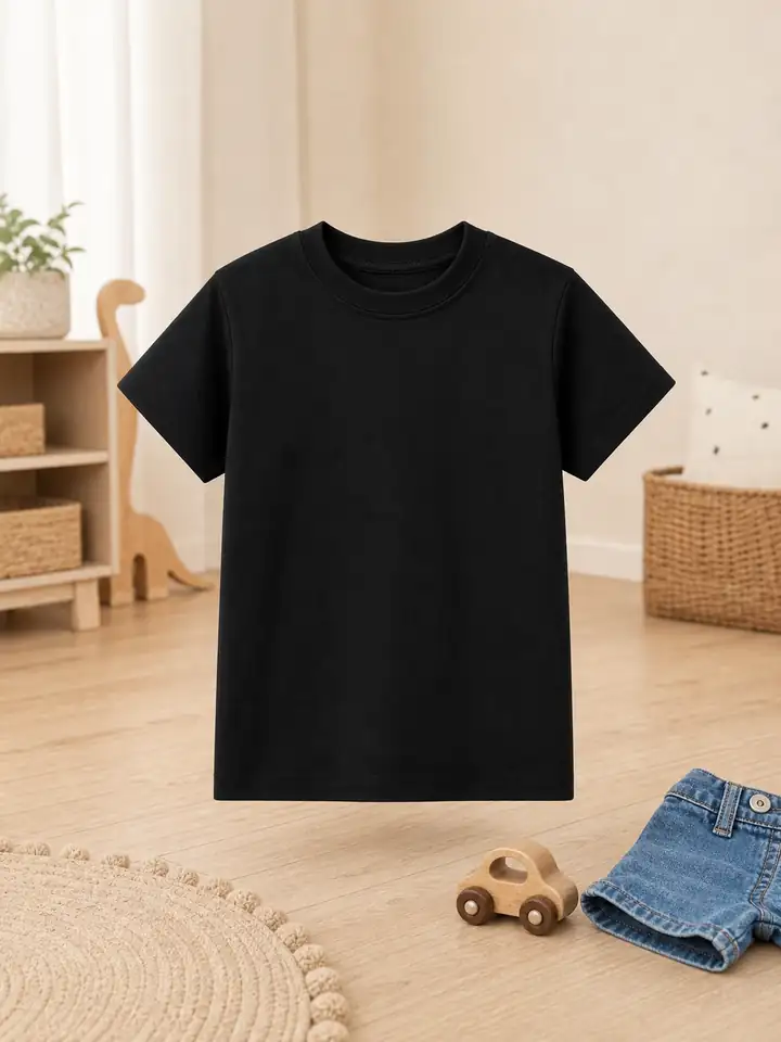 İncili Tekstil Erkek Çocuk Siyah Renk Tişört – görsel 2