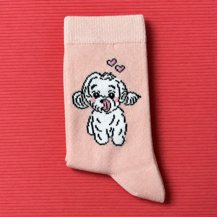 4'lü Set - Süslü Köpek Desenli Dikişsiz Çocuk Çorabı | My Little Princess Temalı Yumuşak Dokulu Kız Çorabı – görsel 4