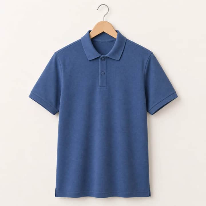 İncili Tekstil Premium Polo Yaka Erkek Tişört - Indigo – görsel 2