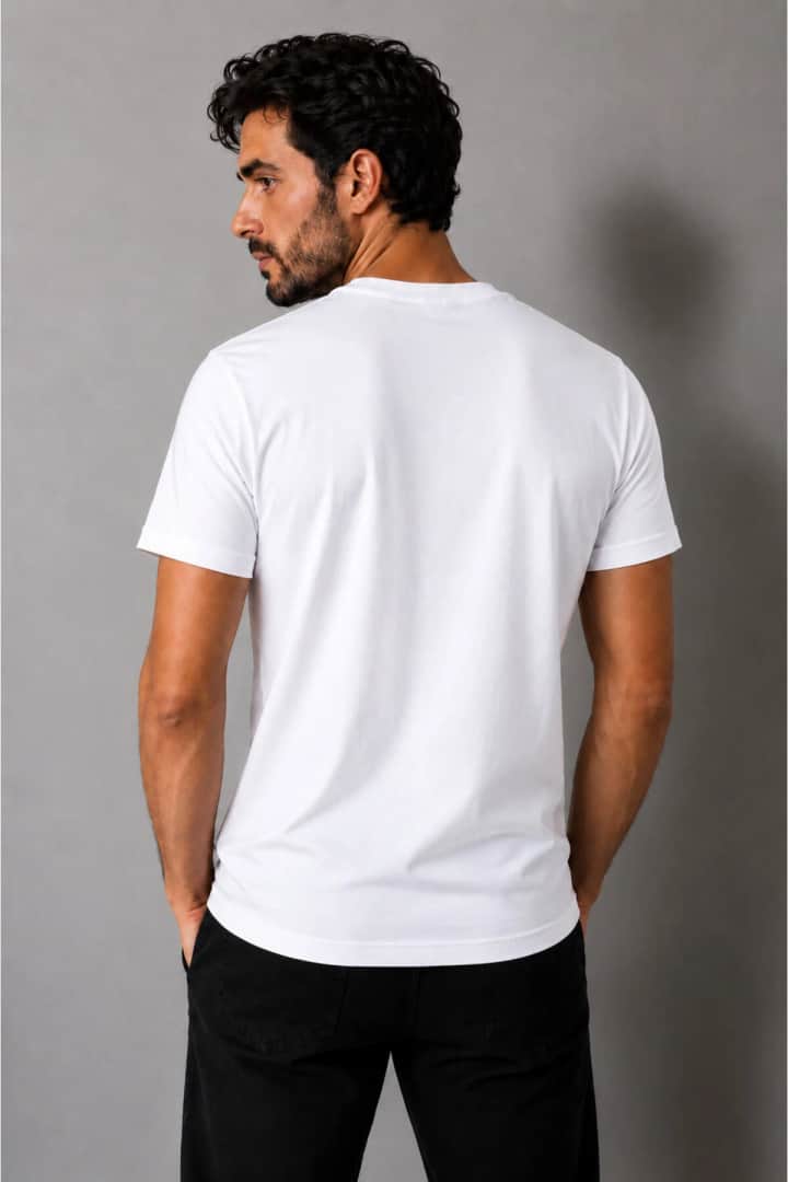 İncili Tekstil Türkiye Temalı Dünya Kupası Baskılı Slim Fit Erkek Tişört %100 Pamuklu Penye Dijital Baskı - Beyaz Baskı 2 – görsel 2