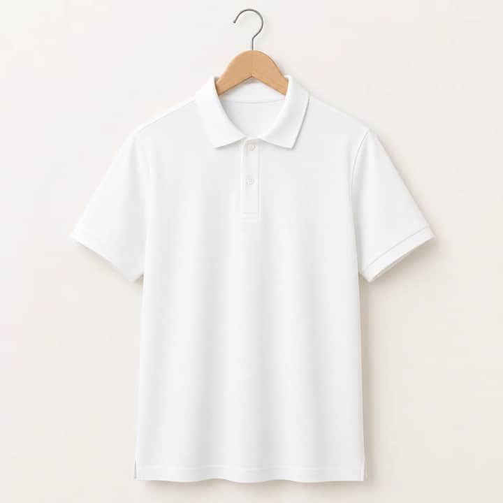 İncili Tekstil Premium Polo Yaka Erkek Tişört - Beyaz – görsel 2