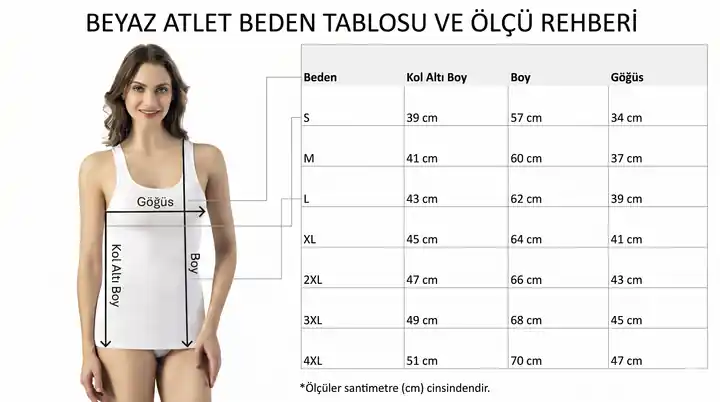 Kadın Geniş Askılı Pamuklu Atlet – görsel 4
