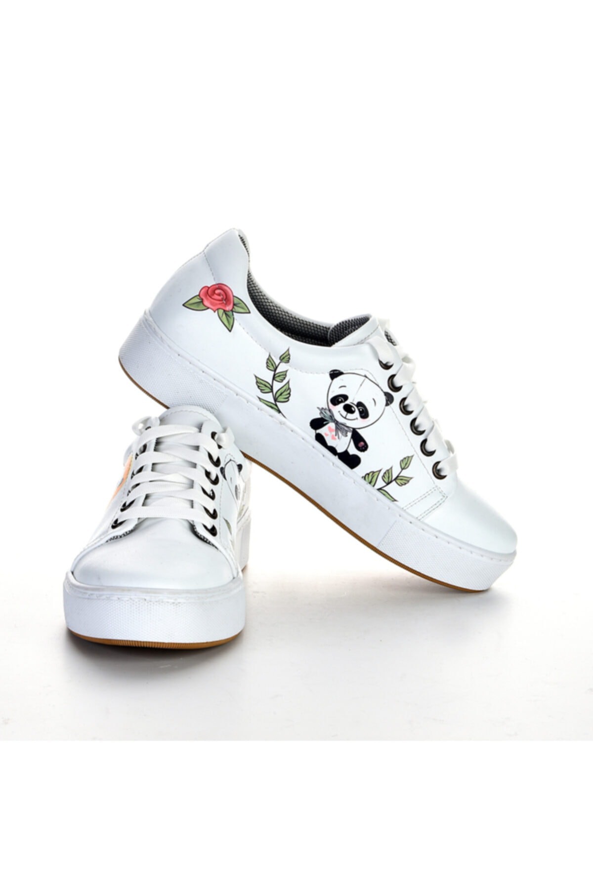 6416 Panda Desen Unisex Sneakers