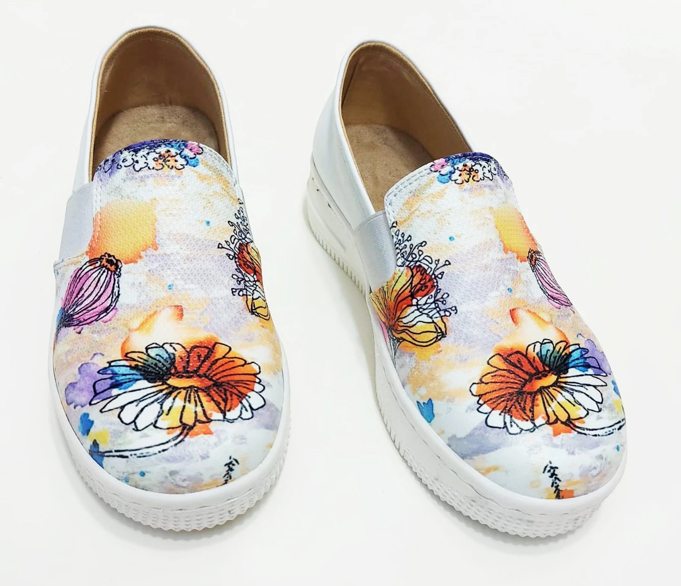 6280 Çiçek Baskılı Sneaker