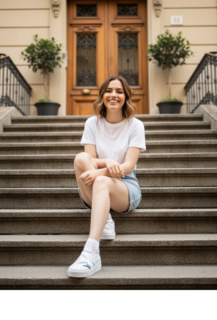 6281 Değişik Şekiller Baskılı Sneaker