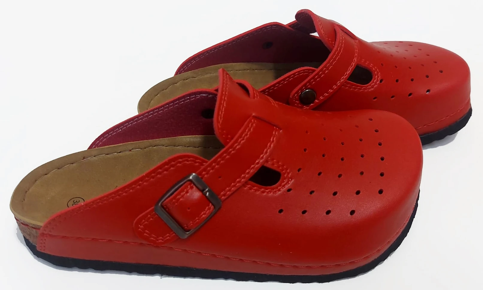 6364 Kırmızı Renkli Delikli Sabo Terlik