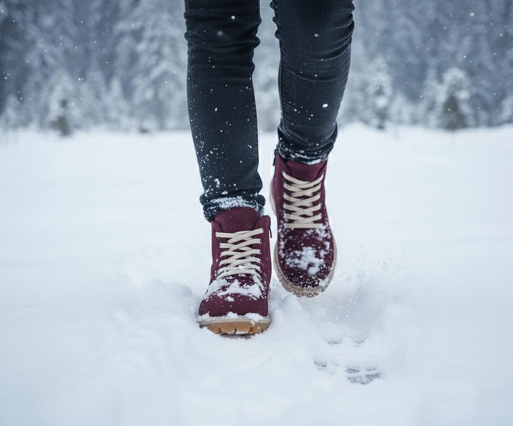 1003 Bordo Renkli Hakiki Deri Kışlık Bot