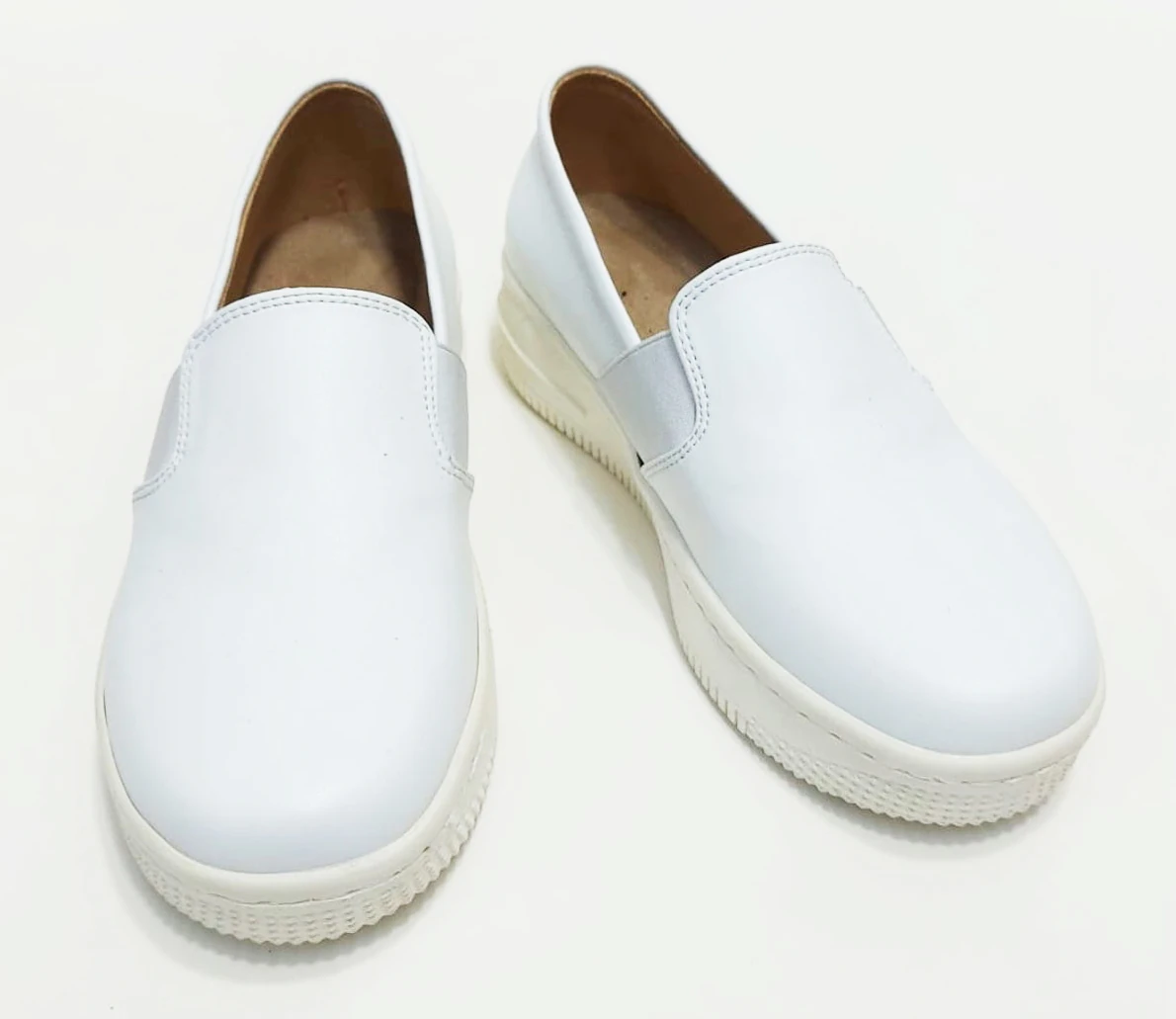 6282 Beyaz Renkli Lastikli Sneaker