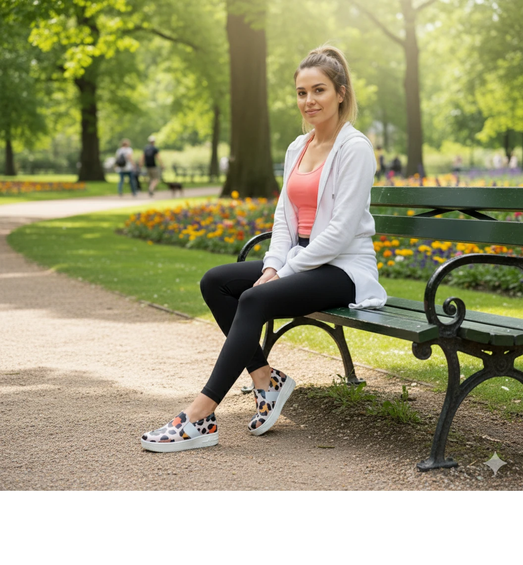 6274 Renkli Baskılı Sneaker