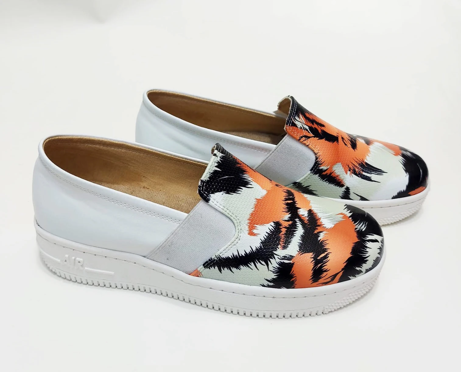 6279 Turuncu Siyah Renkli Sneaker