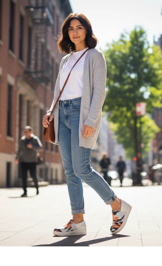 6279 Turuncu Siyah Renkli Sneaker