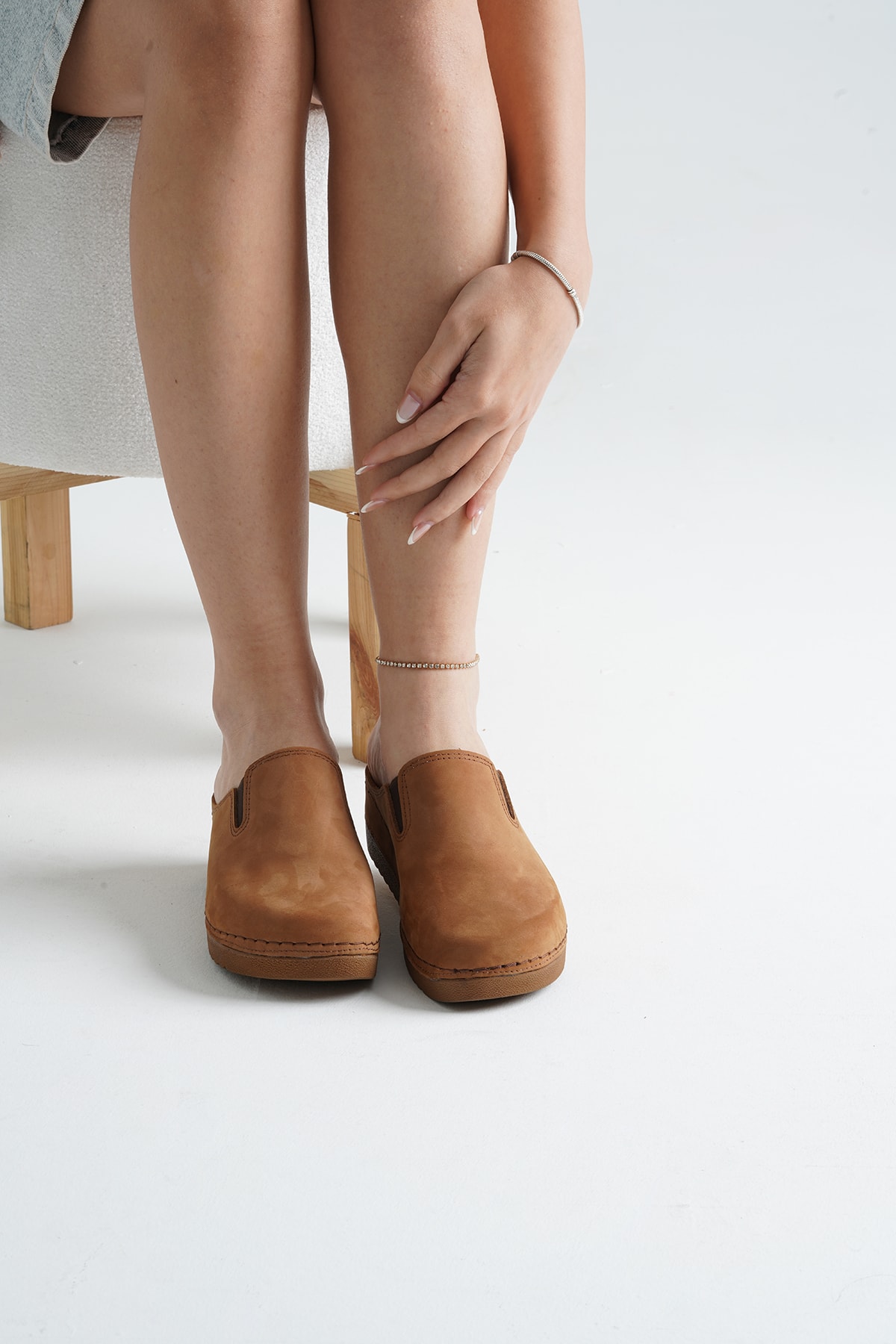 5306 Kahverengi Hakiki Deri Sek Anatomik Terlik