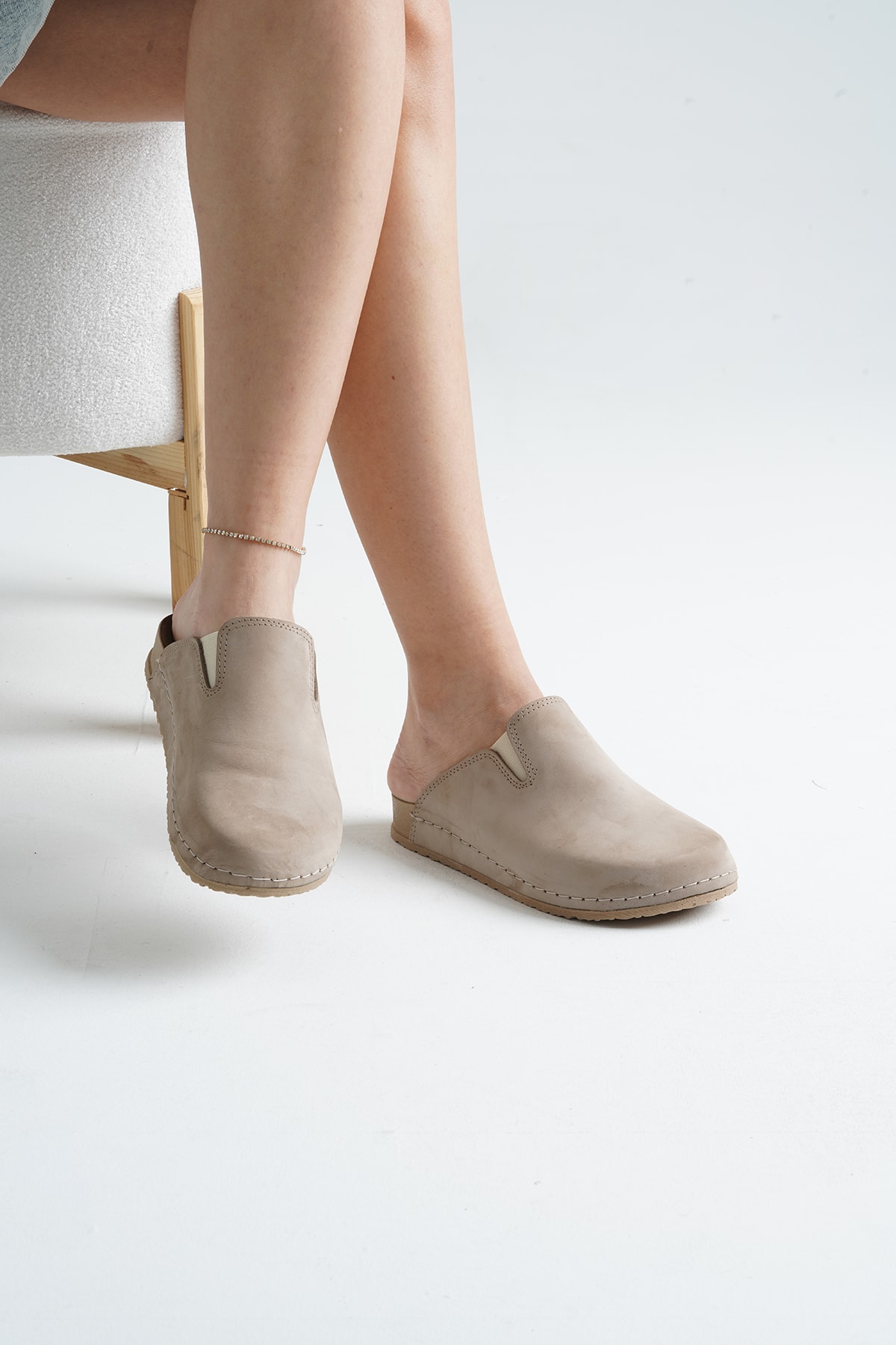 5206 Gri Renkli Hakiki Deri Sek Konfort Terlik