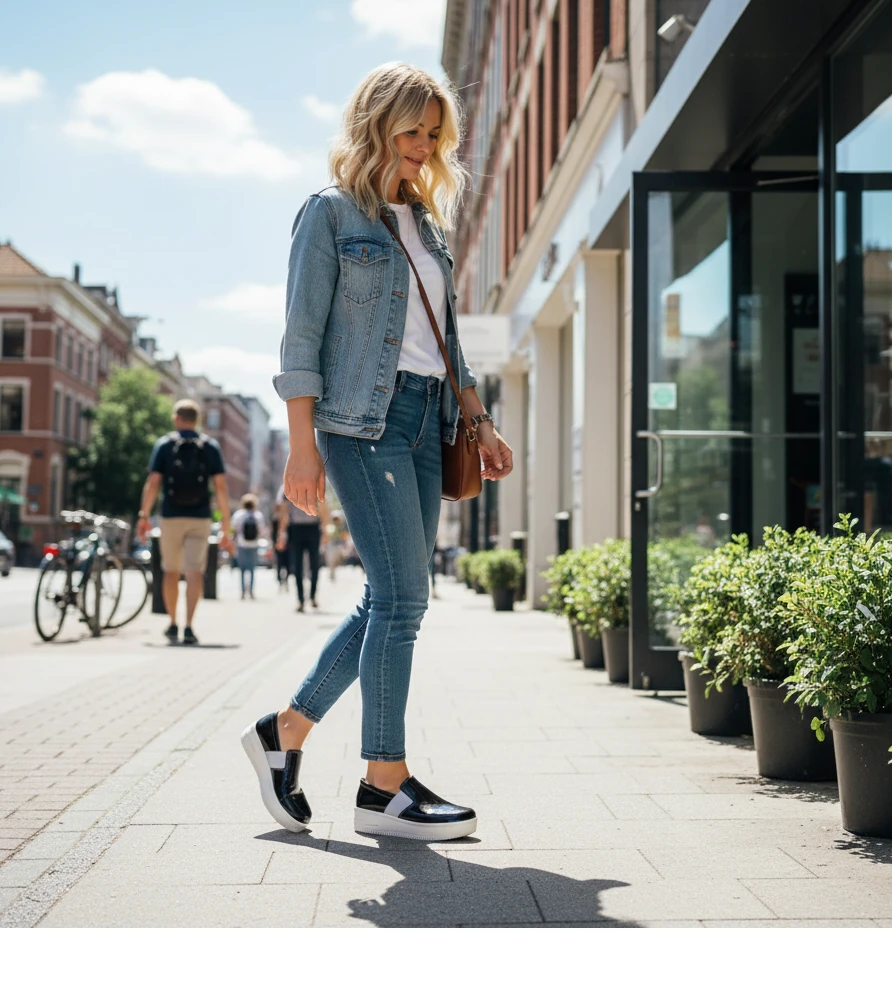 6277 Parlak Siyah Renkli Lastikli Sneaker