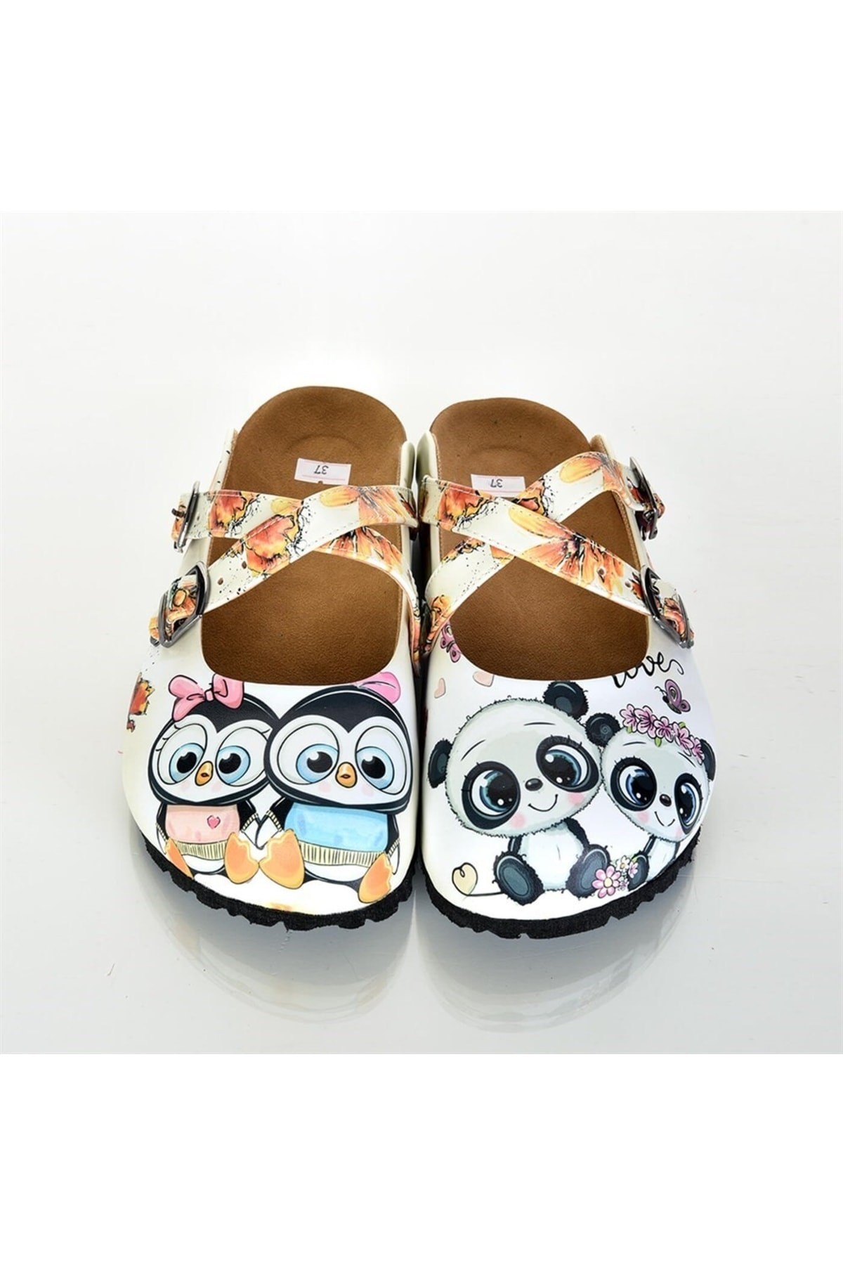 6292 Panda Ve Penguen Çapraz Sabo Terlik