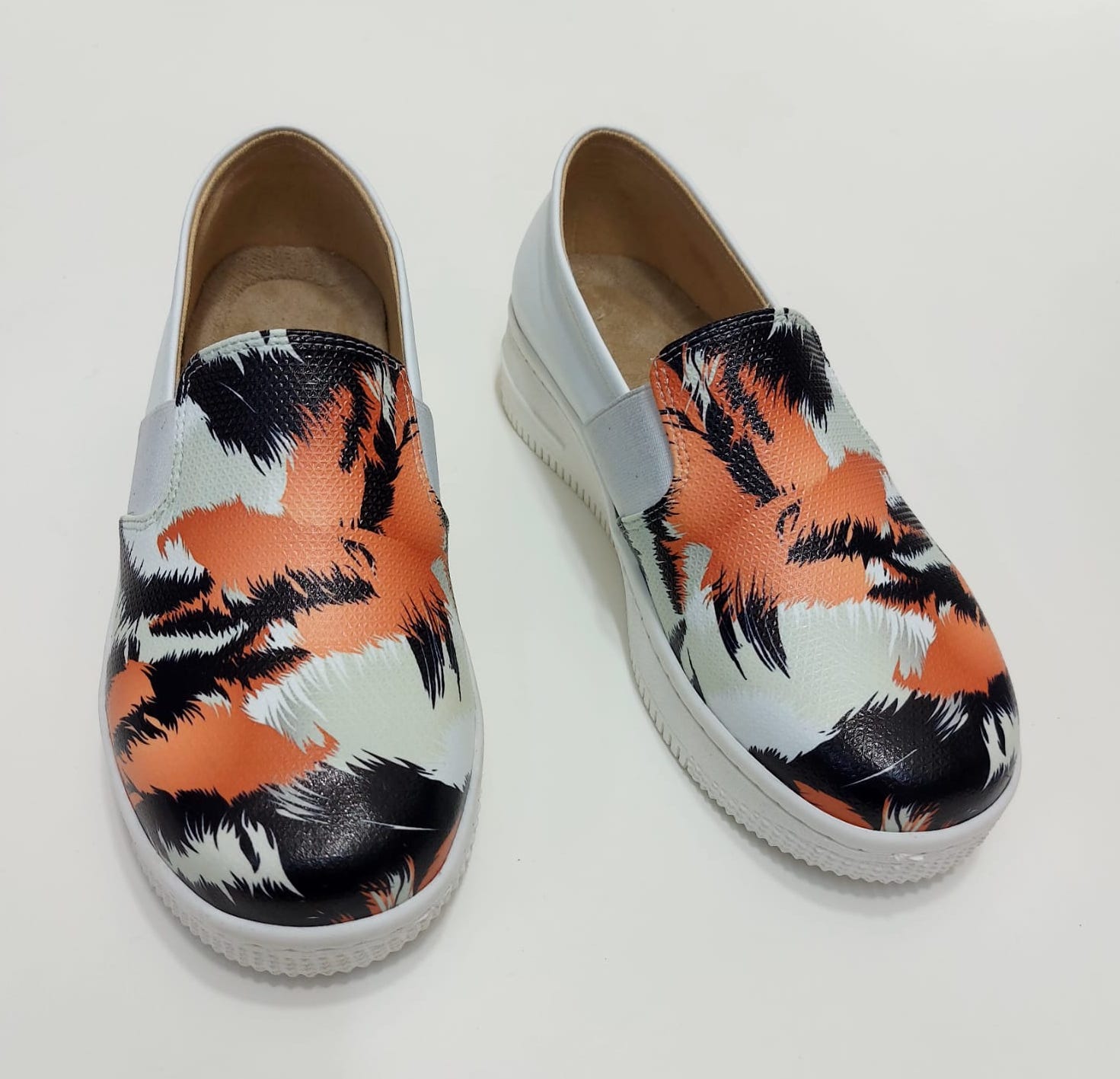 6279 Turuncu Siyah Renkli Sneaker