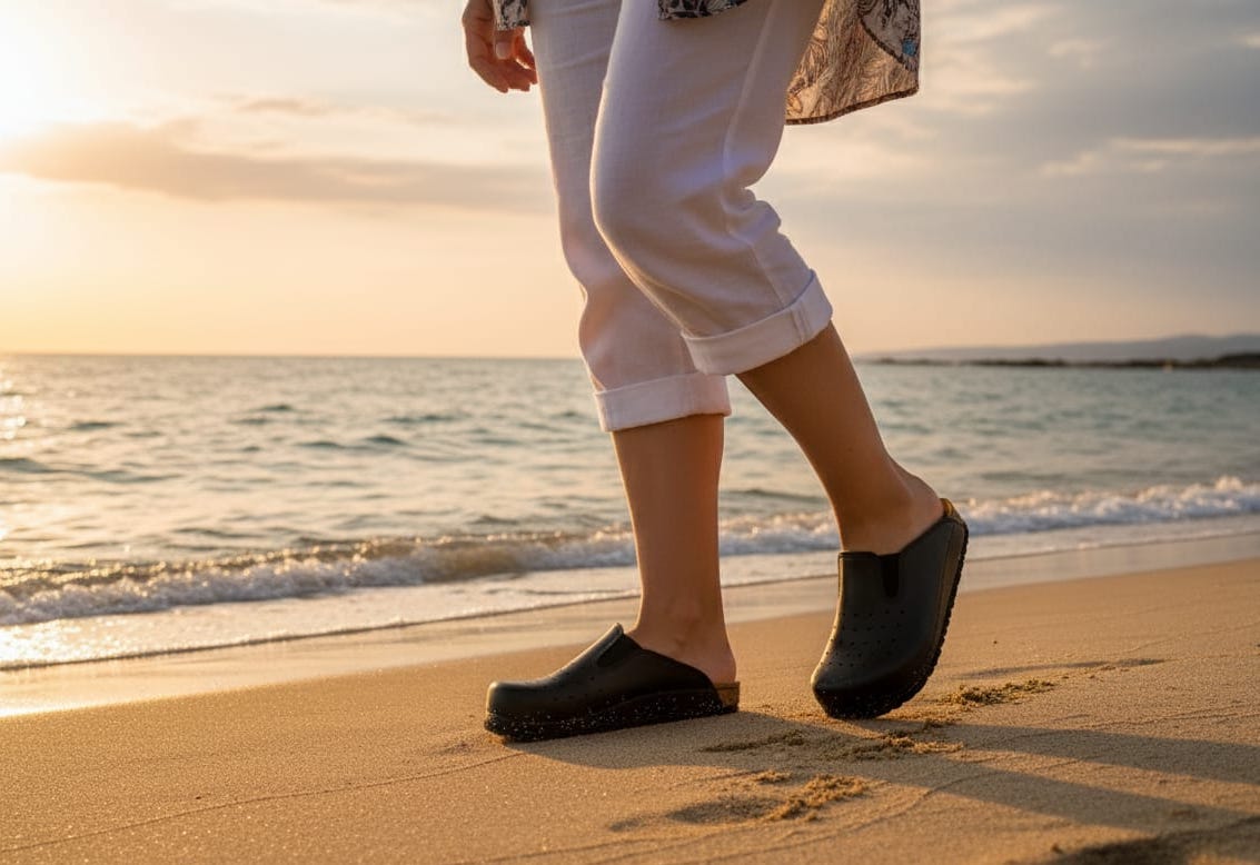 3215 Özel Seri Siyah Renkli Delikli Sek Anatomik Terlik