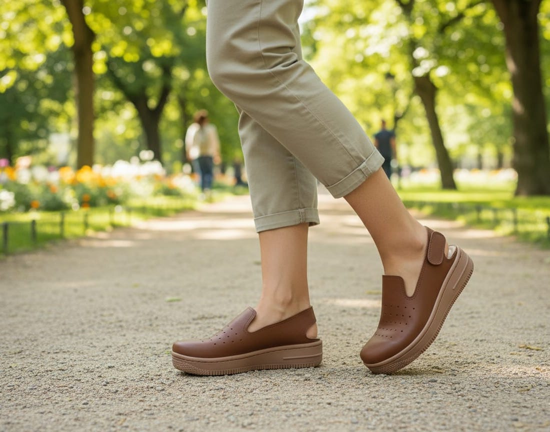 1060 Kahverengi Delikli Nefes Alabilen Sandalet