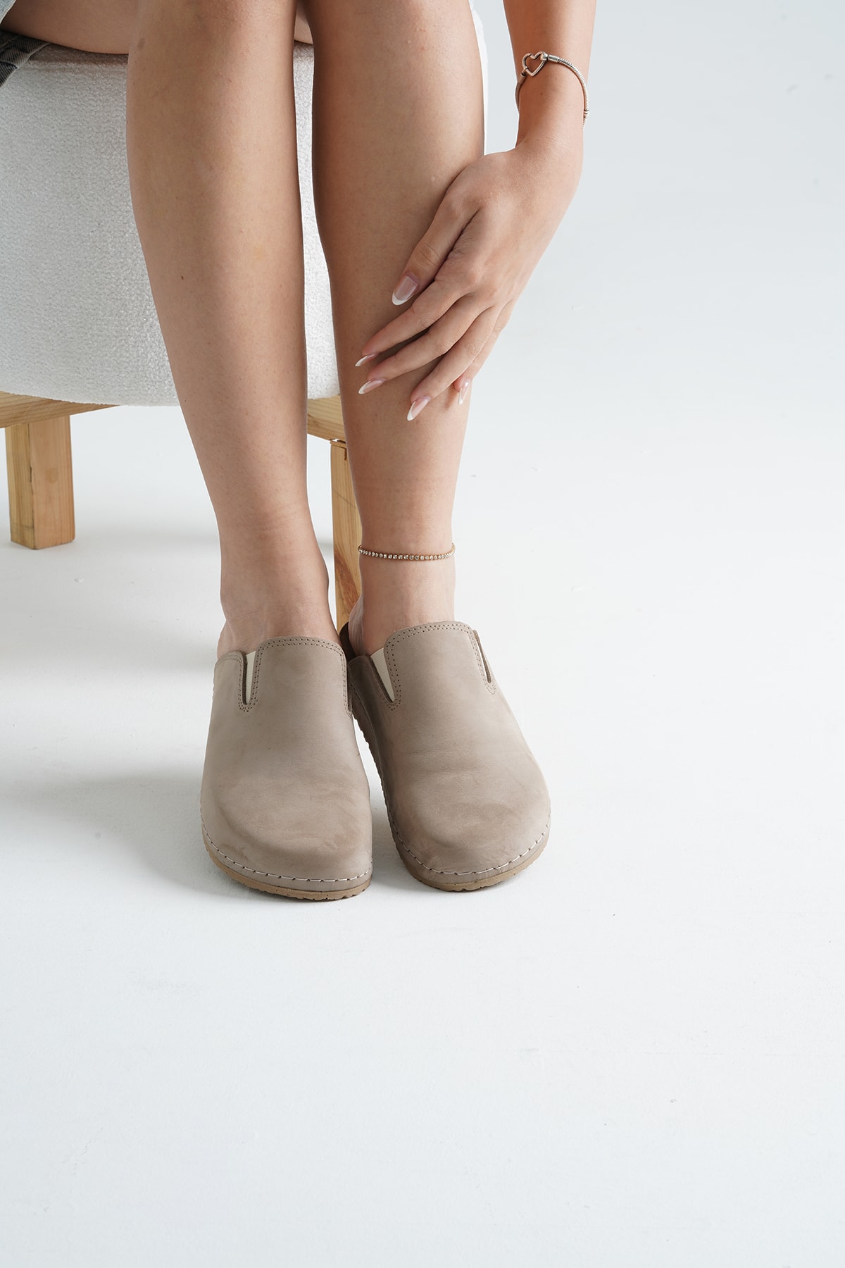 5206 Gri Renkli Hakiki Deri Sek Konfort Terlik