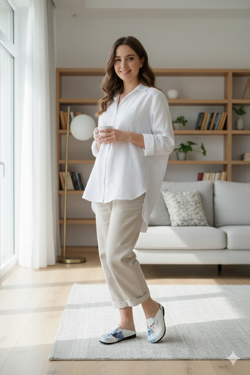  6356 Pelikan Baskılı Sek Sabo Terlik