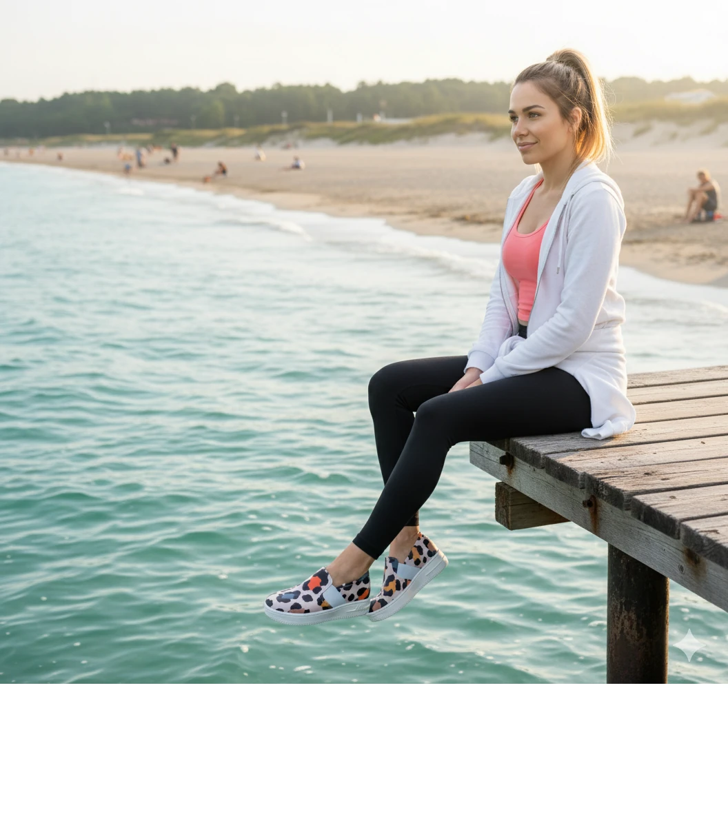 6274 Renkli Baskılı Sneaker