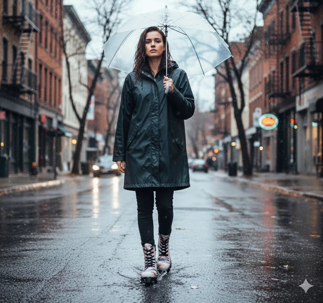 1103 Mermer Desenli Kışlık Uzun  Bot