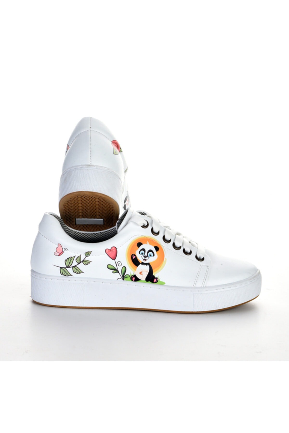 6416 Panda Desen Unisex Sneakers