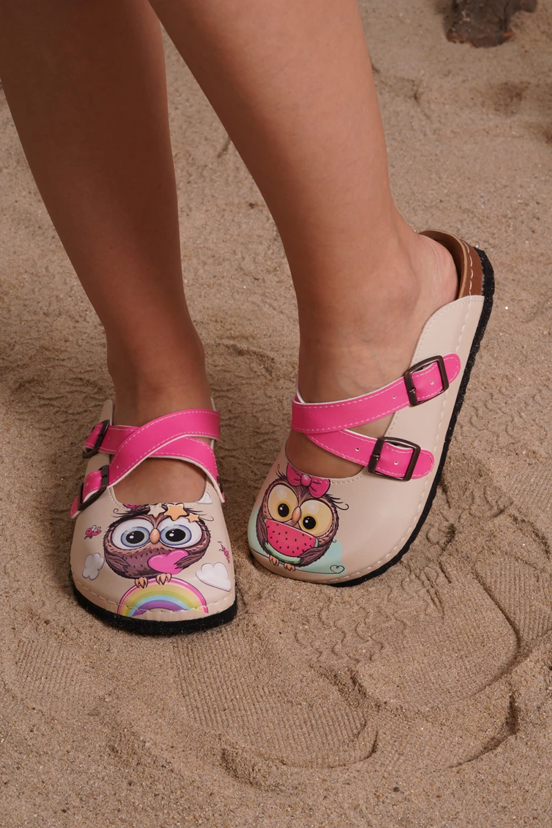 5403 Baykuşlar Çapraz Sabo Terlik