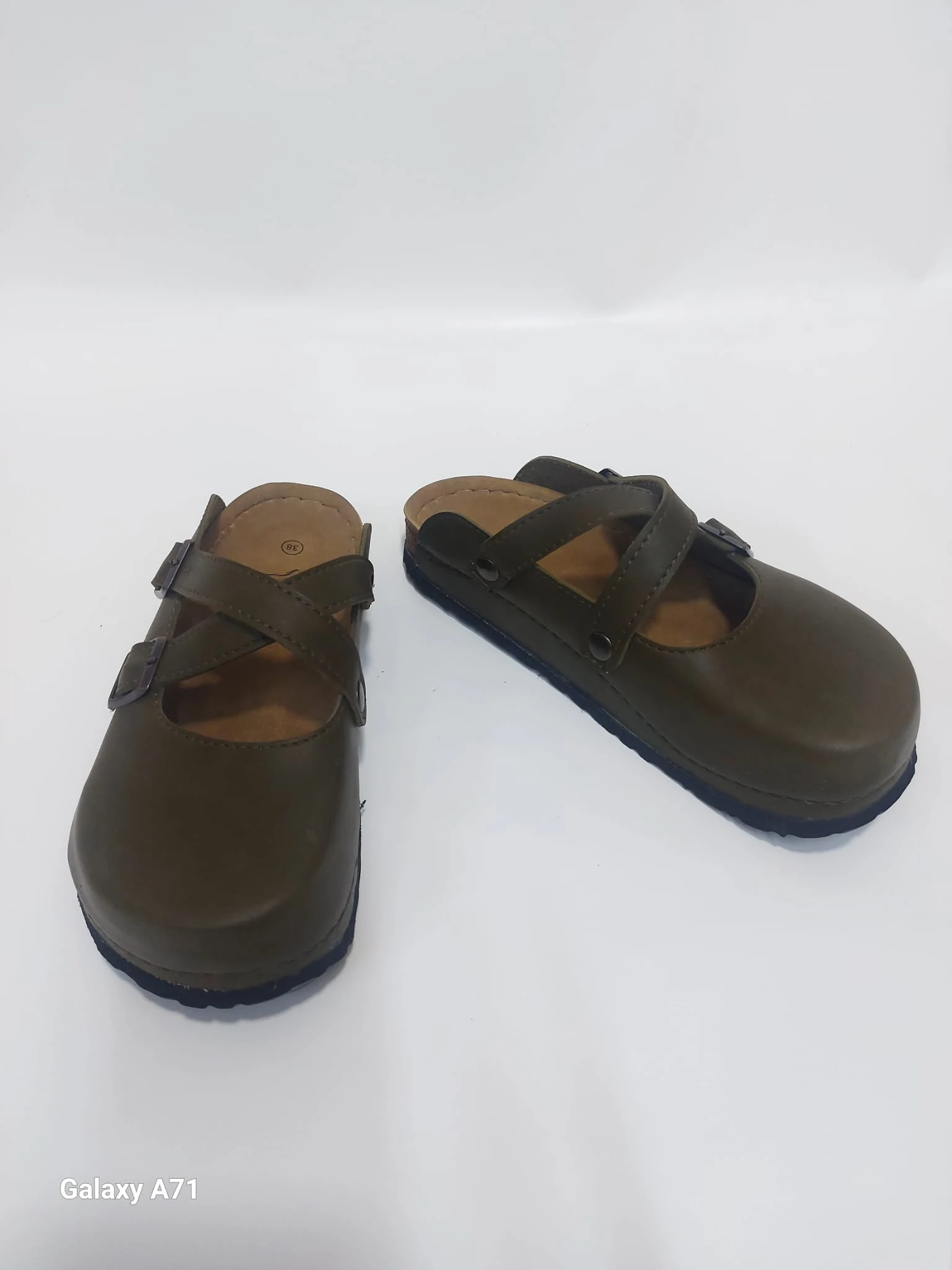 6343 Yeşil Çapraz Sabo Terlik