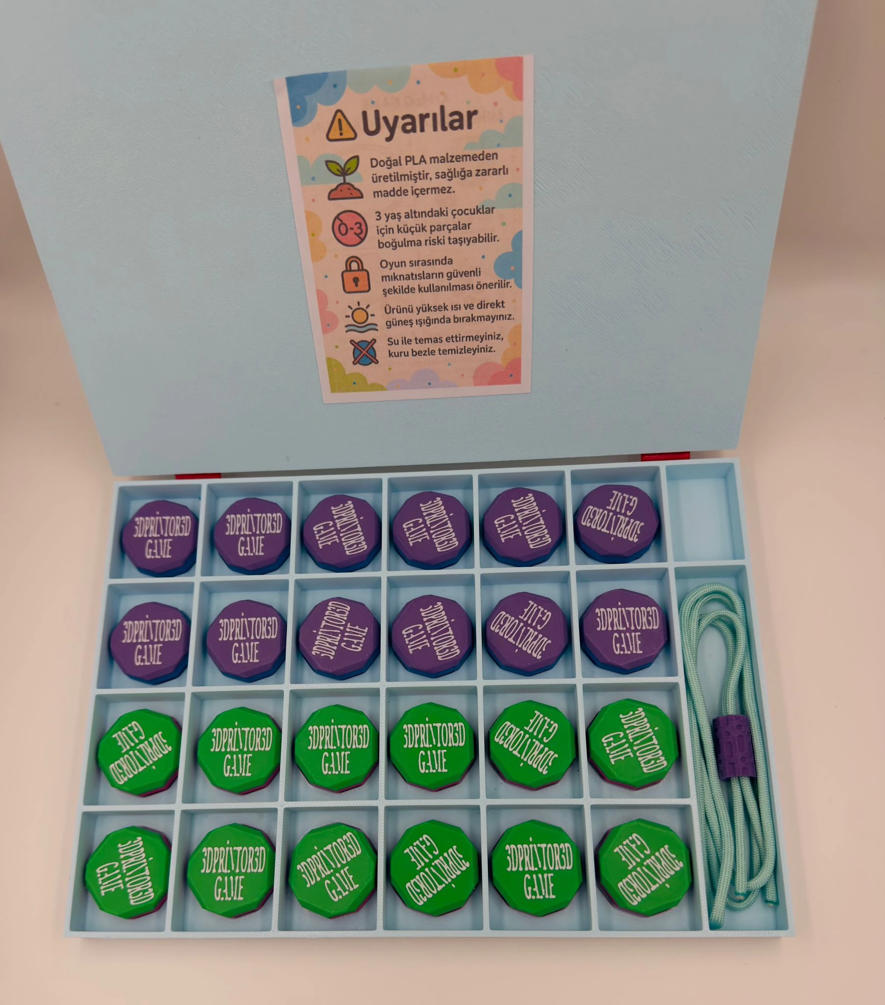 ArMaG Game – Manyetik Strateji ve Zekâ Oyunu 4*6 Bölmeli