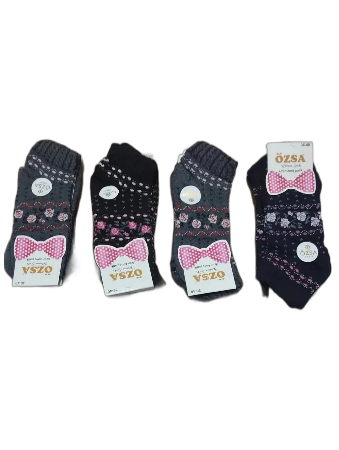 Bayan Penye Mevsimlik Patik Çorap 12'li Paket