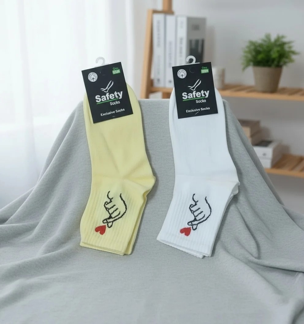 Kalpli  Desenli  Kolej Çorap 12'Li Paket