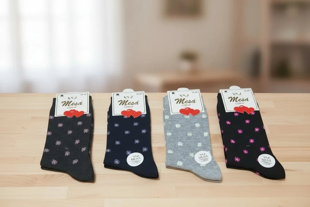Bayan Mevsimlik Uzun Çorap 12'li Paket