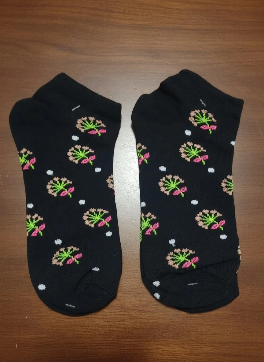 12 Çift Kılçıklı Bayan Patik Çorap