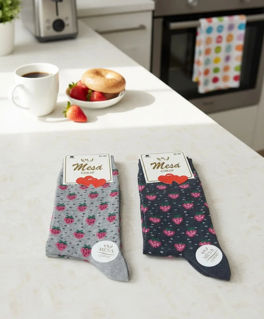 Bayan Mevsimlik Uzun Çorap 12'li Paket